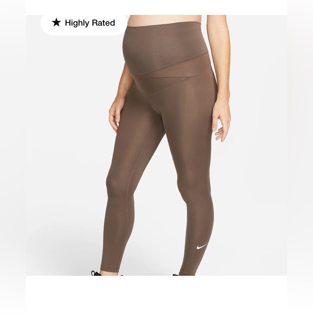 Nike Women's Maternity Dri-FIT Gentle Support High-Rise 7/8 Leggings size Small​